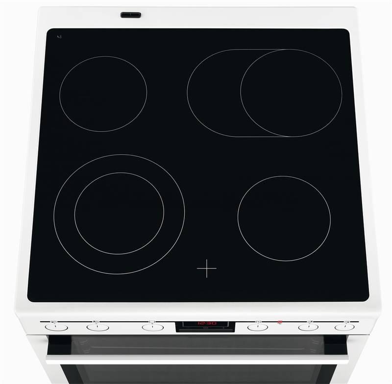 Sklokeramický sporák AEG CCB6440BBW bílý
