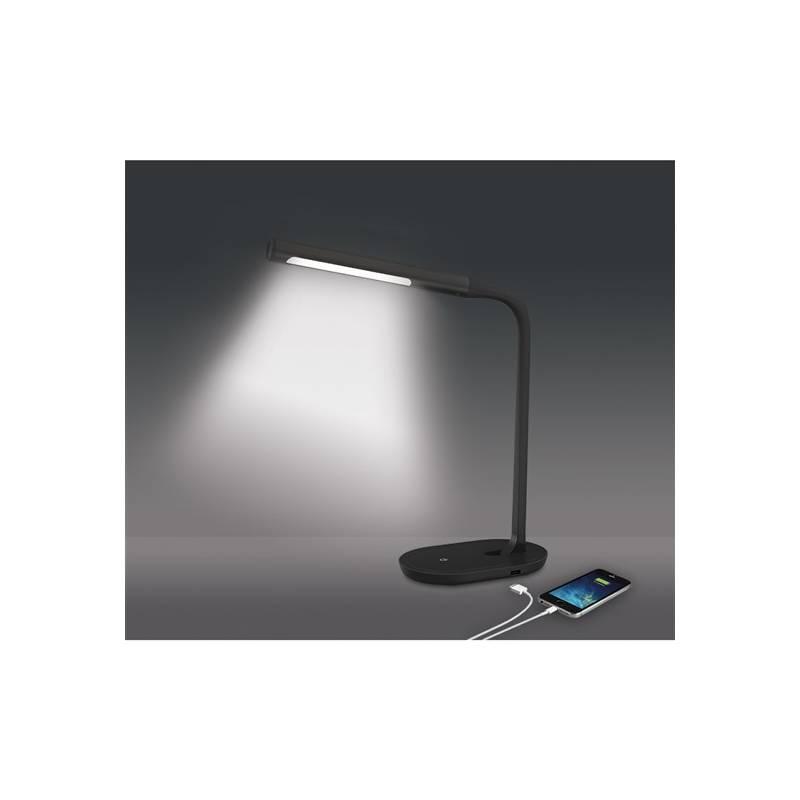 Stolní LED lampička Solight stmívatelná, 8W, 4500K, USB černá