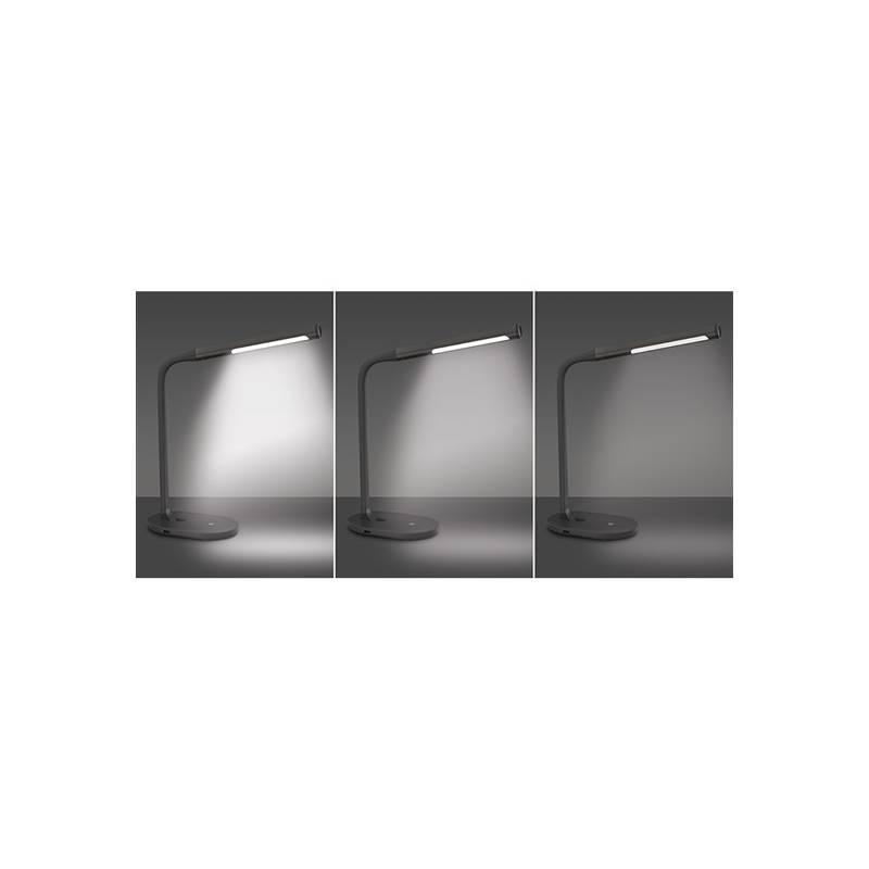 Stolní LED lampička Solight stmívatelná, 8W, 4500K, USB černá