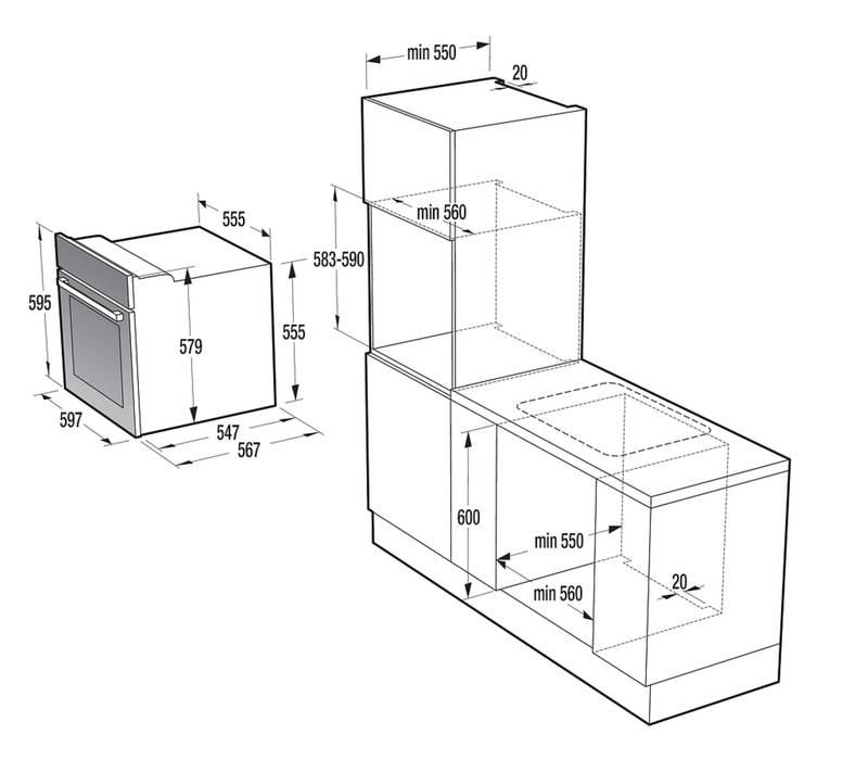 Trouba Mora VT 537 AX nerez