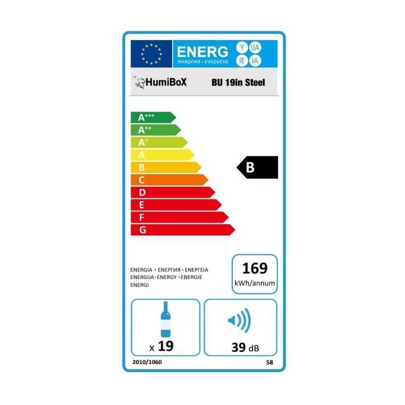 Vinotéka HumiBox BU-19 IN Steel černá nerez, Vinotéka, HumiBox, BU-19, IN, Steel, černá, nerez