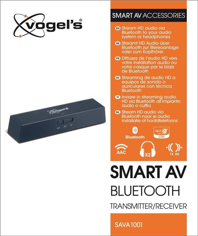 Adaptér Vogel’s Smart AV bluetooth vysílač přijímač, Adaptér, Vogel’s, Smart, AV, bluetooth, vysílač, přijímač