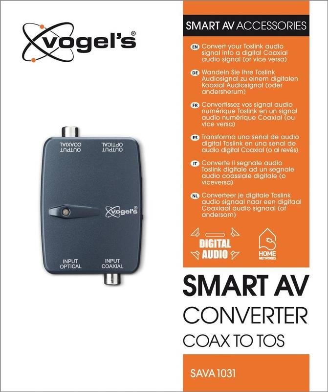 Adaptér Vogel’s Smart AV converter COAX na TOS