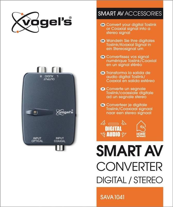 Adaptér Vogel’s Smart AV konvertor digital stereo, Adaptér, Vogel’s, Smart, AV, konvertor, digital, stereo