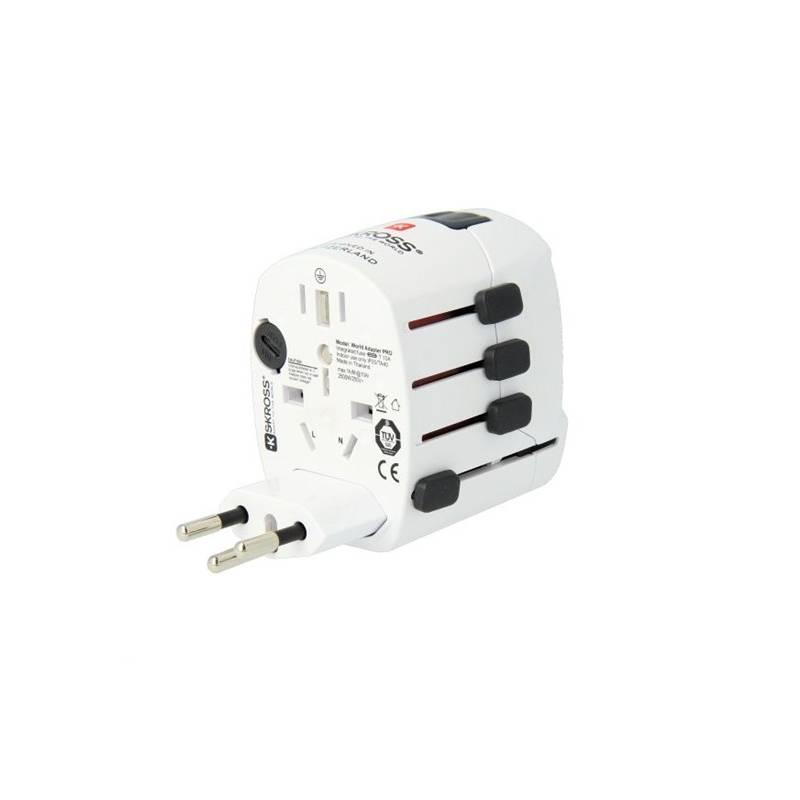 Cestovní adaptér Solight Skross PRO pro celý svět bílý