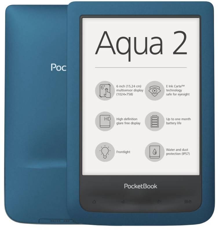Čtečka e-knih Pocket Book 641 Aqua 2 modrá