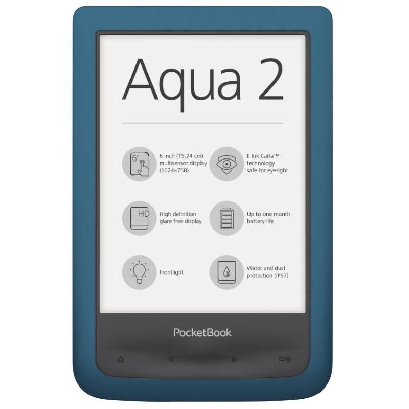 Čtečka e-knih Pocket Book 641 Aqua 2 modrá, Čtečka, e-knih, Pocket, Book, 641, Aqua, 2, modrá