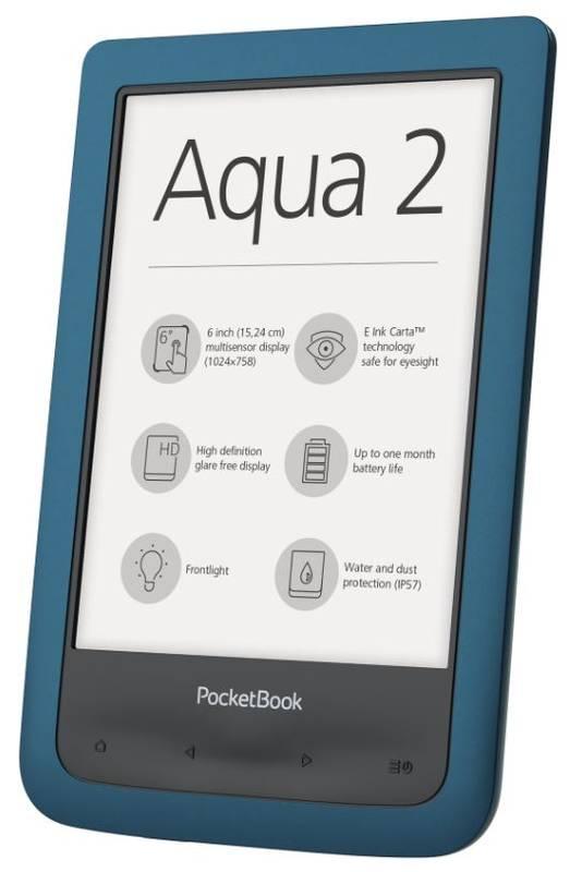 Čtečka e-knih Pocket Book 641 Aqua 2 modrá
