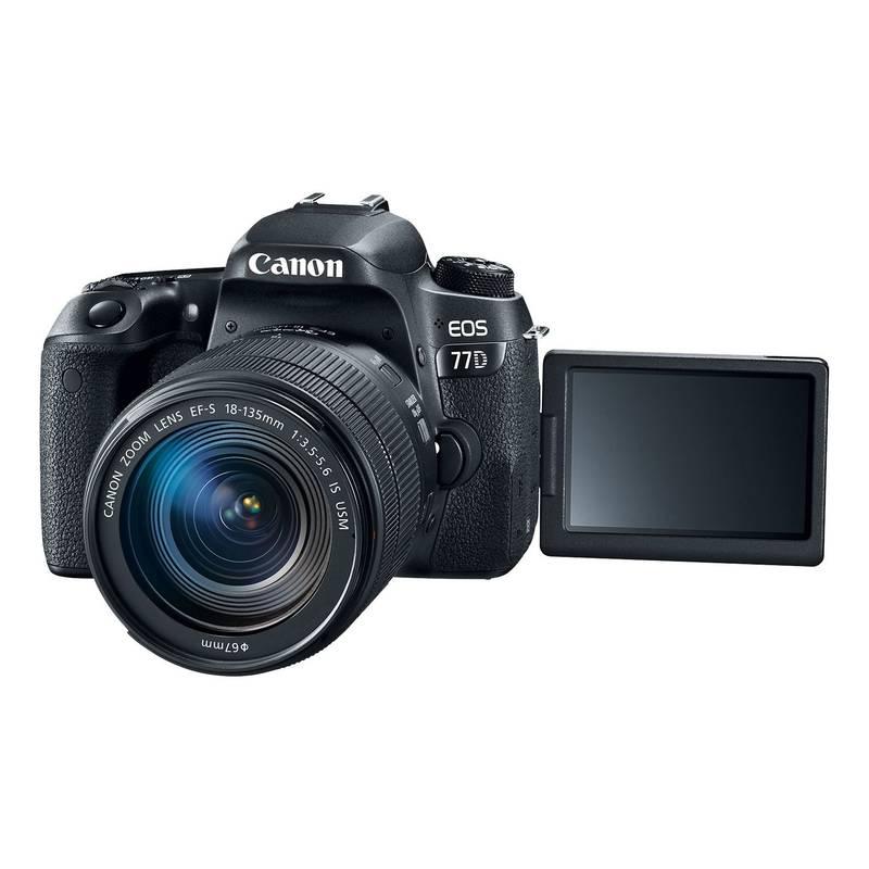Digitální fotoaparát Canon EOS 77D 18-135 IS USM VUK černý, Digitální, fotoaparát, Canon, EOS, 77D, 18-135, IS, USM, VUK, černý