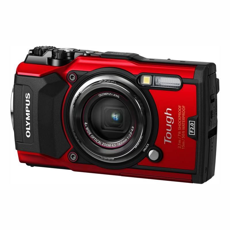 Digitální fotoaparát Olympus TG-5 červený, Digitální, fotoaparát, Olympus, TG-5, červený