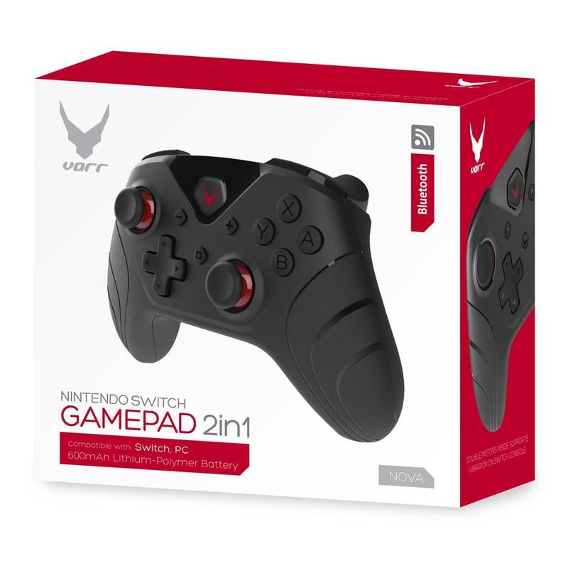 Gamepad Omega VARR NOVA pro Nintendo SWITCH PC, Bluetooth černý