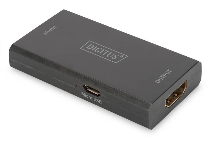 HDMI repeater Digitus podpora 4K černý, HDMI, repeater, Digitus, podpora, 4K, černý