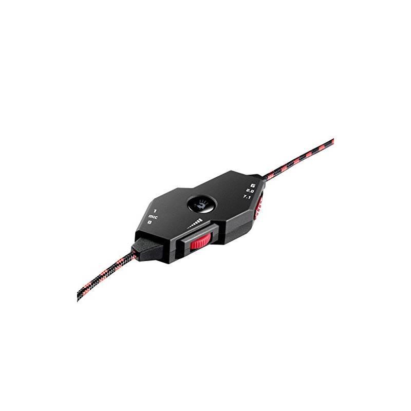 Headset A4Tech Bloody G501, 7.1 černý červený