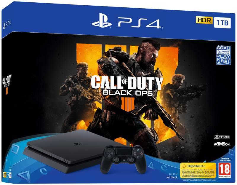 Herní konzole Sony PlayStation 4 1TB Call of Duty: Black Ops 4 černá, Herní, konzole, Sony, PlayStation, 4, 1TB, Call, of, Duty:, Black, Ops, 4, černá