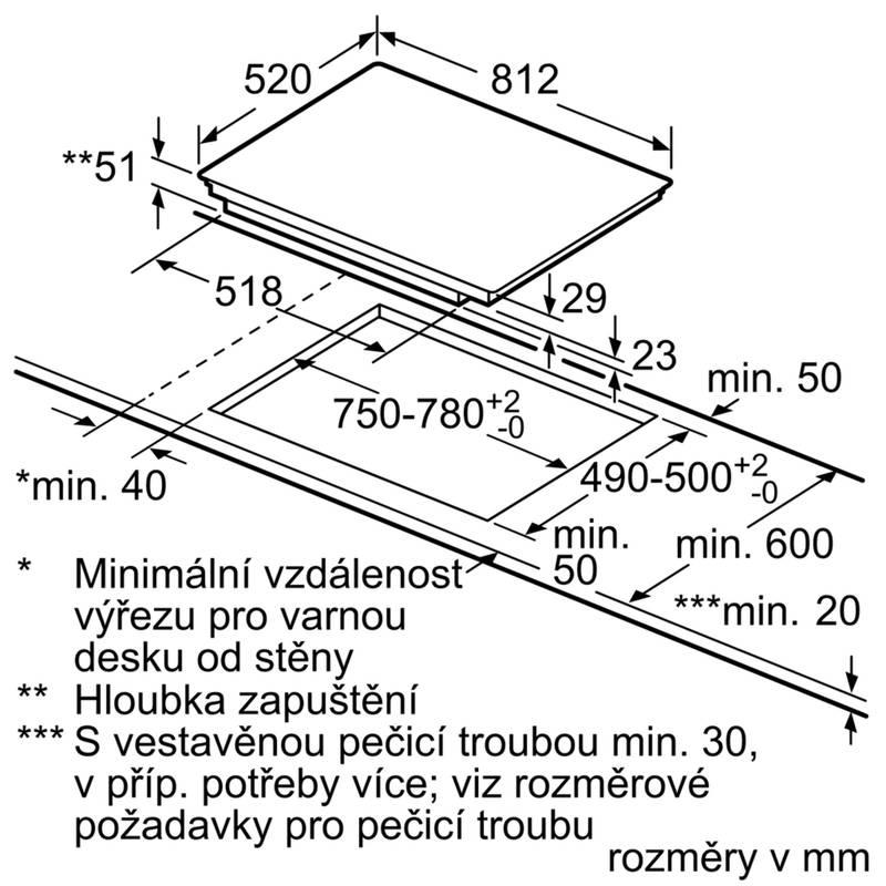 Indukční varná deska Siemens EX875KYW1E černá