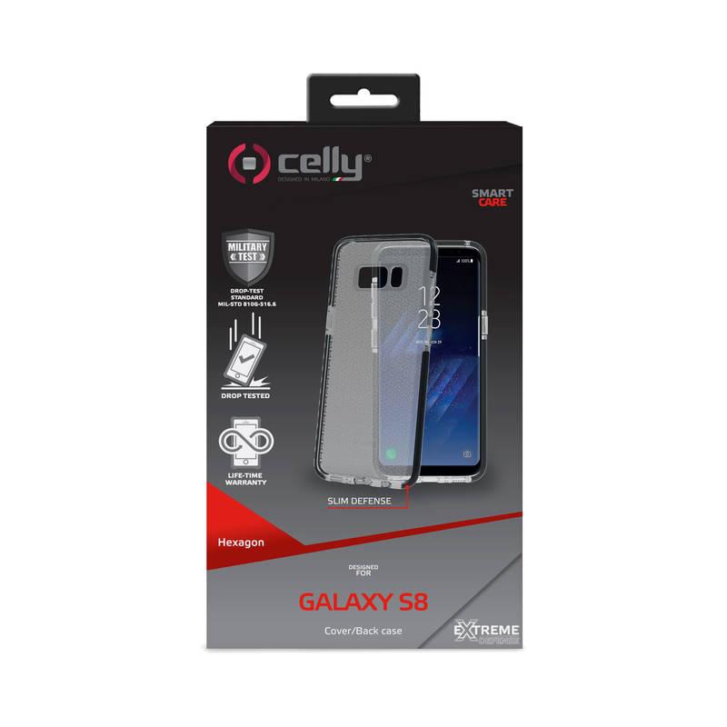 Kryt na mobil Celly Hexagon pro Samsung Galaxy S8 černý
