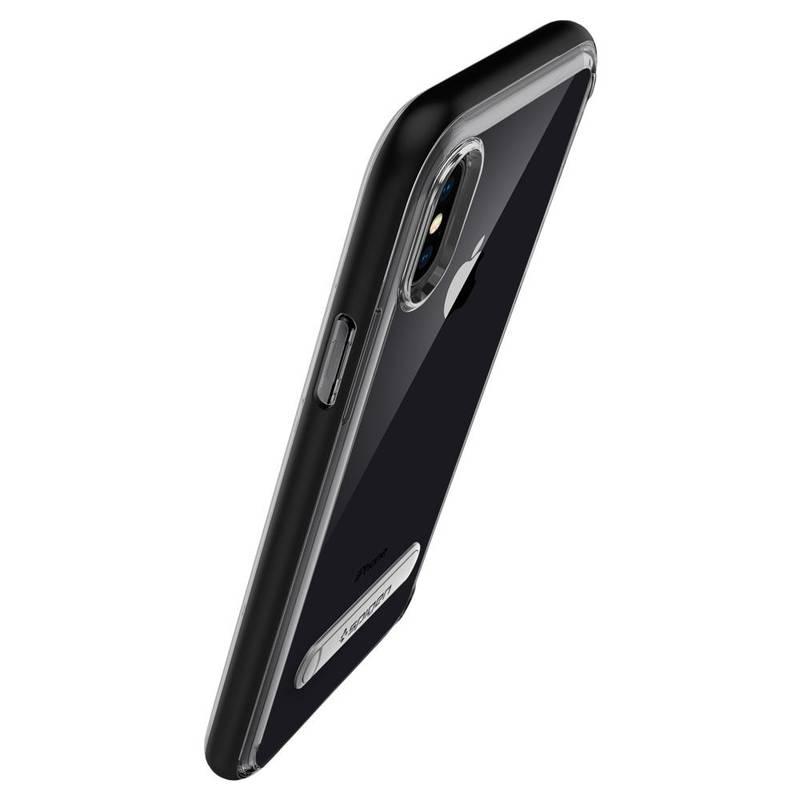 Kryt na mobil Spigen Crystal Hybrid Apple iPhone X černý