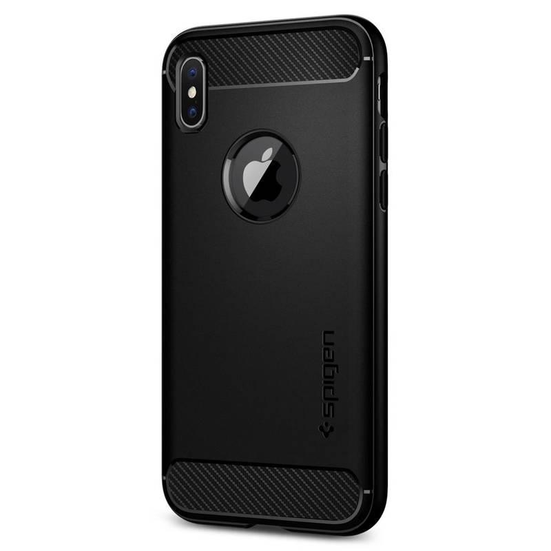 Kryt na mobil Spigen Rugged Armor Apple iPhone X černý