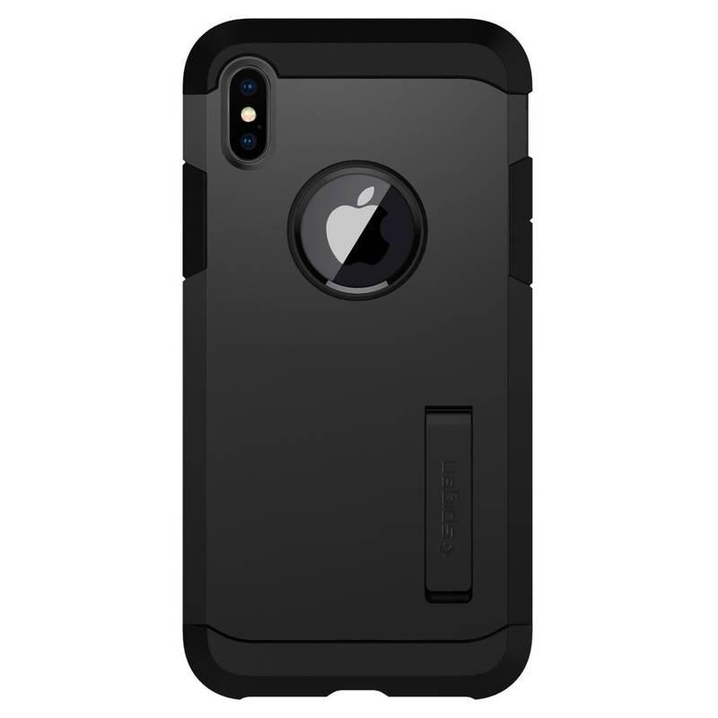 Kryt na mobil Spigen Tough Armor Apple iPhone X černý