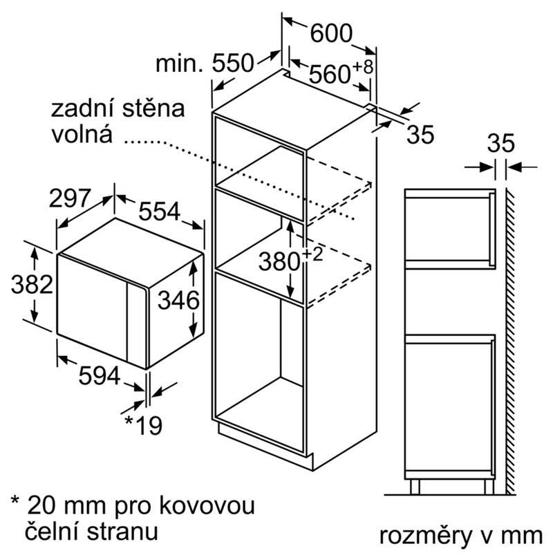 Mikrovlnná trouba Bosch BFL523MS0 nerez