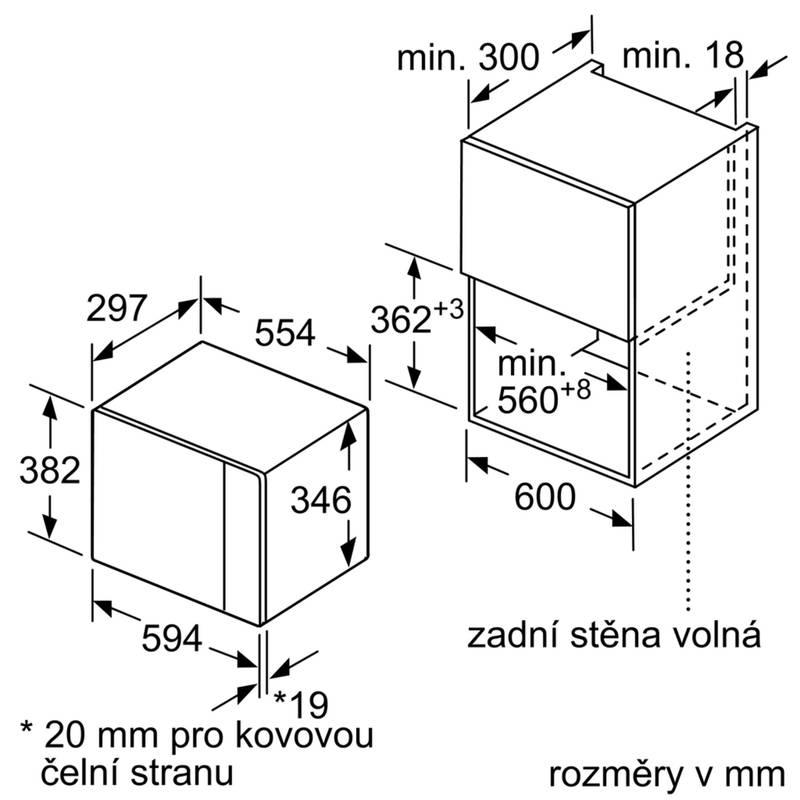 Mikrovlnná trouba Bosch BFL523MS0 nerez