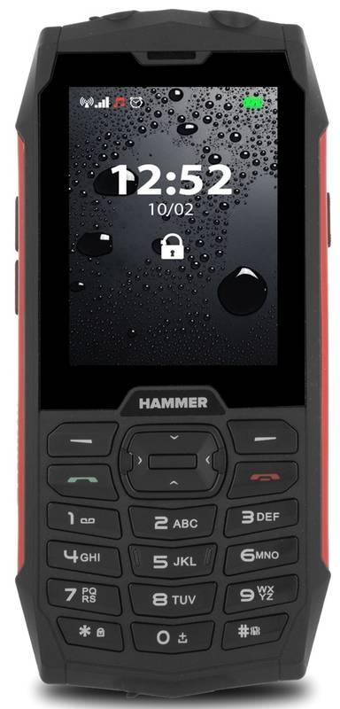 Mobilní telefon myPhone Hammer 4 Dual SIM červený
