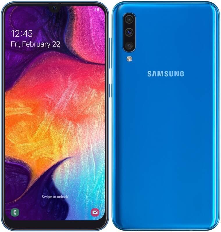 Mobilní telefon Samsung Galaxy A50 Dual SIM modrý, Mobilní, telefon, Samsung, Galaxy, A50, Dual, SIM, modrý