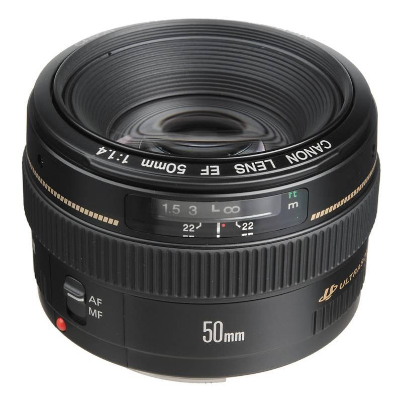Objektiv Canon EF 50 mm f 1.4 USM černý