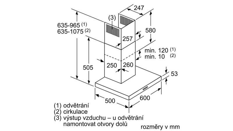 Odsavač par Bosch DWB67IM50 nerez