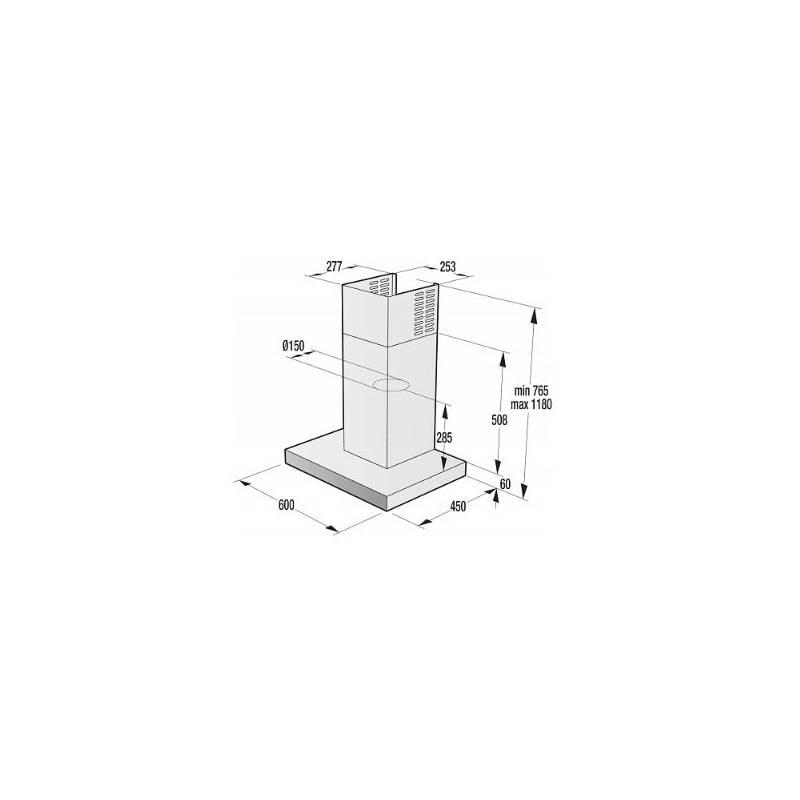 Odsavač par Mora Premium OK 697 GX černý nerez