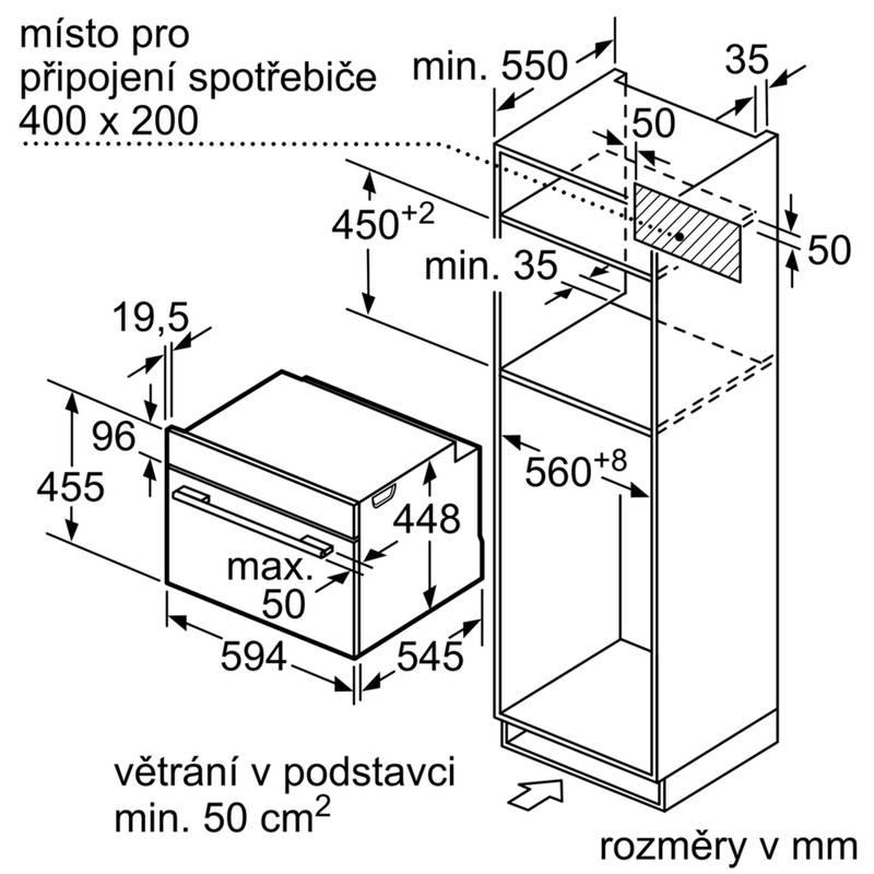 Parní trouba Siemens CO565AGS0 černá nerez