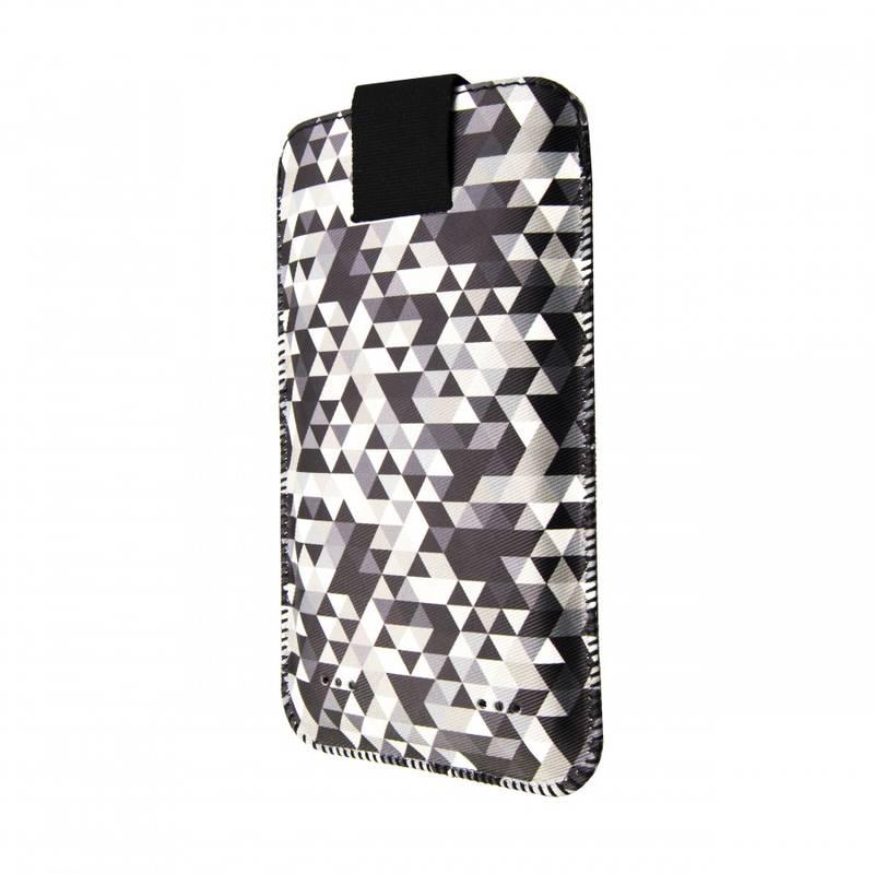 Pouzdro na mobil FIXED Soft Slim Elements 5XL - dark triangles