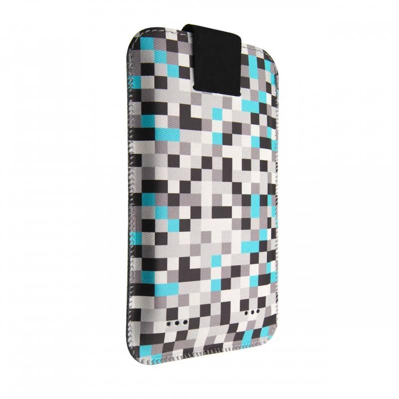 Pouzdro na mobil FIXED Soft Slim Elements 5XL - grey dice