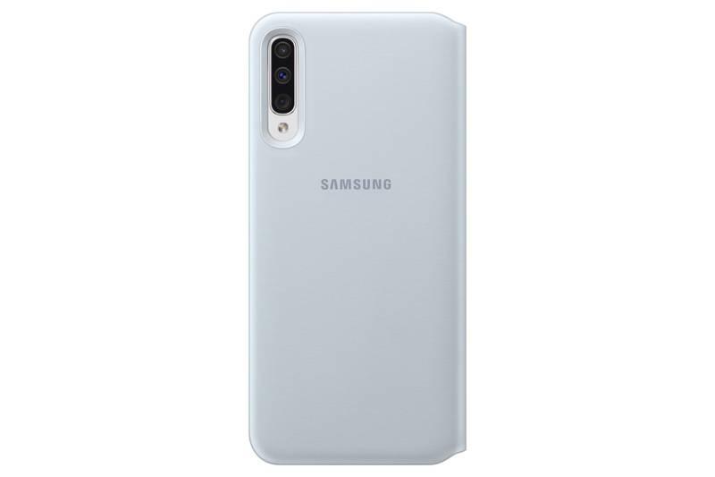Pouzdro na mobil flipové Samsung Wallet Cover pro A50 bílé