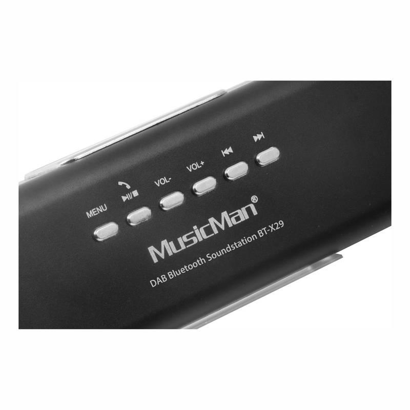 Radiopřijímač s DAB Technaxx BT-X29 a reproduktor MusicMan černý, Radiopřijímač, s, DAB, Technaxx, BT-X29, a, reproduktor, MusicMan, černý