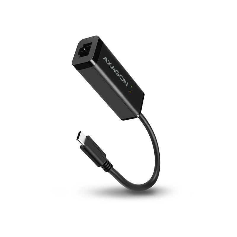 Redukce Axagon USB-C RJ45 černá