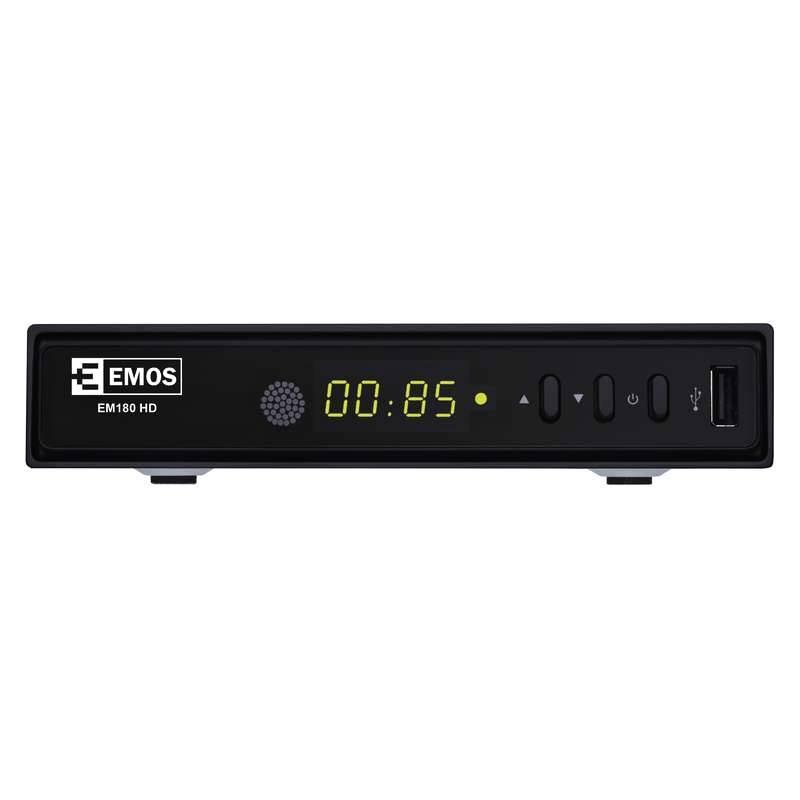 Set-top box EMOS EM180 HD černý, Set-top, box, EMOS, EM180, HD, černý