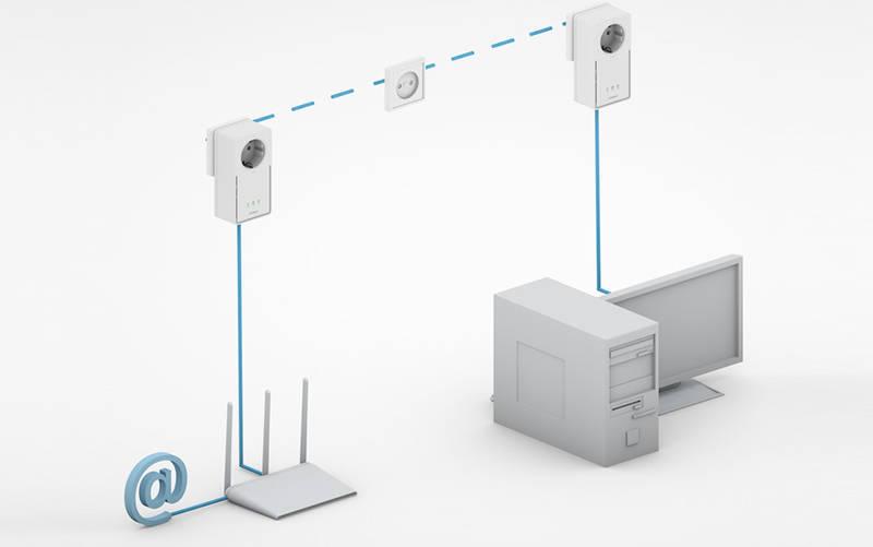 Síťový rozvod LAN po 230V Strong 500 TRI FR bílý