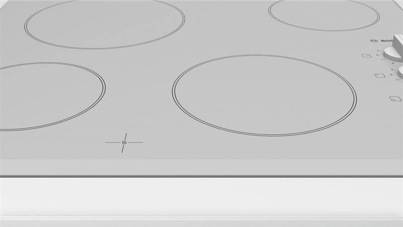 Sklokeramická varná deska Bosch PKE652CA1E bílá