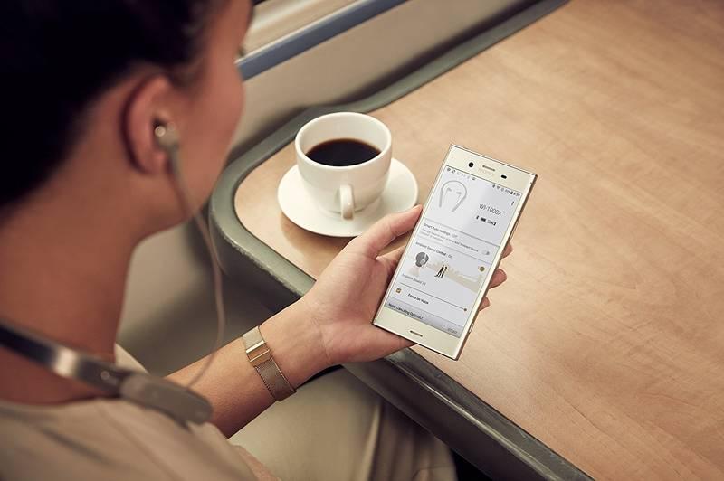 Sluchátka Sony WI-1000X zlatá