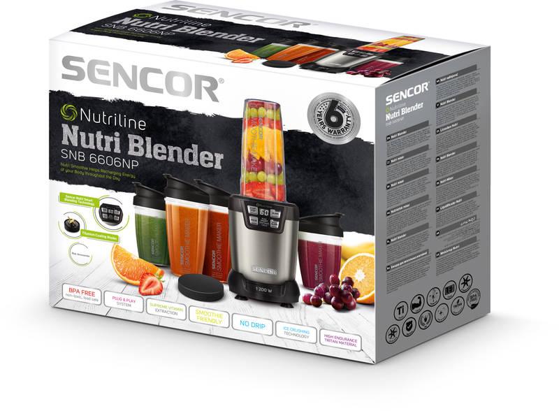 Stolní mixér Sencor SNB 6606NP nerez