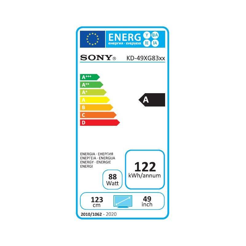 Televize Sony KD-49XG8377 stříbrná