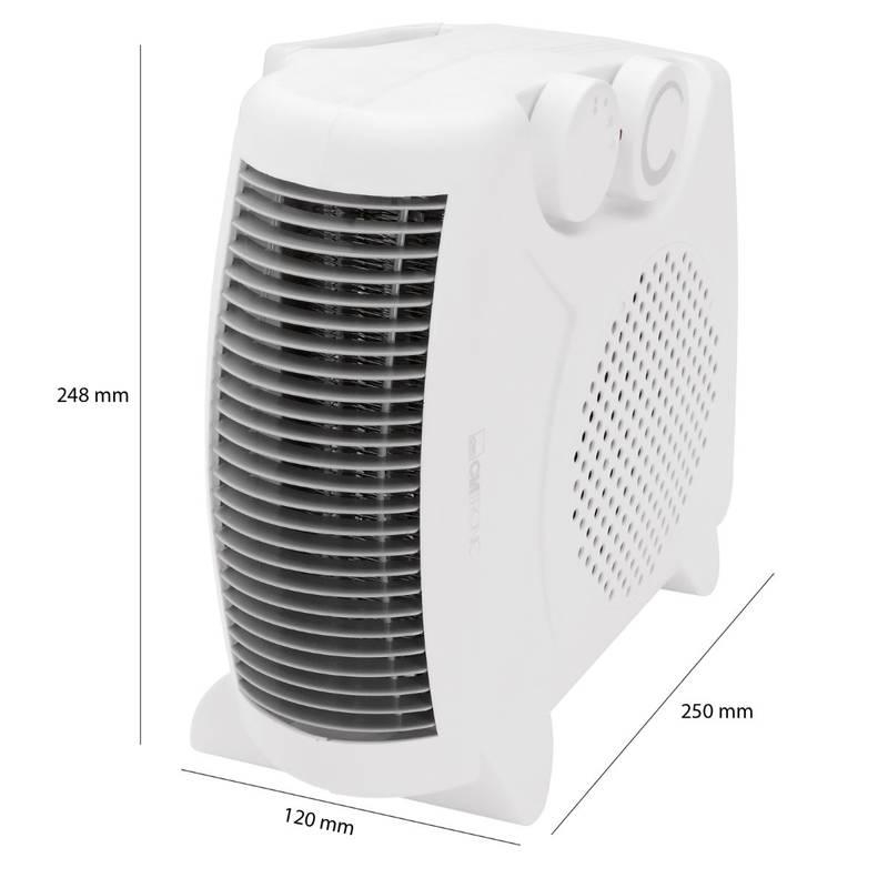 Teplovzdušný ventilátor Clatronic HL 3379 bílý, Teplovzdušný, ventilátor, Clatronic, HL, 3379, bílý