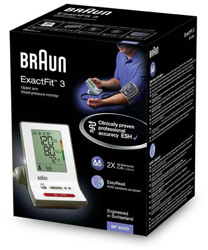 Tlakoměr na paži Braun ExactFit™ 3 BP6000, Tlakoměr, na, paži, Braun, ExactFit™, 3, BP6000