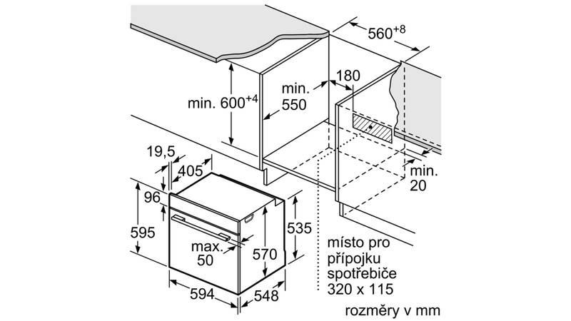 Trouba Bosch HBA557BS0 nerez