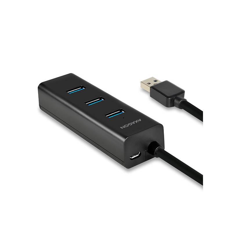 USB Hub Axagon USB 4x USB 3.0, 1,2 m černý