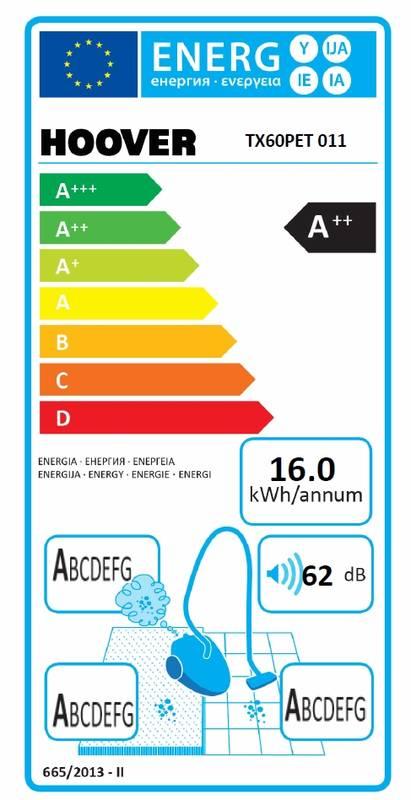 Vysavač podlahový Hoover Telios Extra TX50PET011 modrý