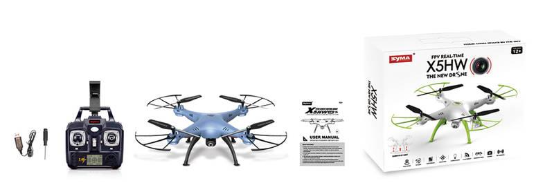 Dron SYMA X5HW 4 bílý