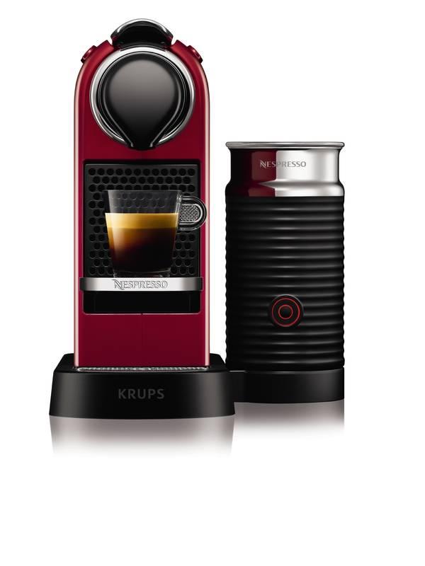Espresso Krups Nespresso Citiz&Milk XN760510 červené, Espresso, Krups, Nespresso, Citiz&Milk, XN760510, červené