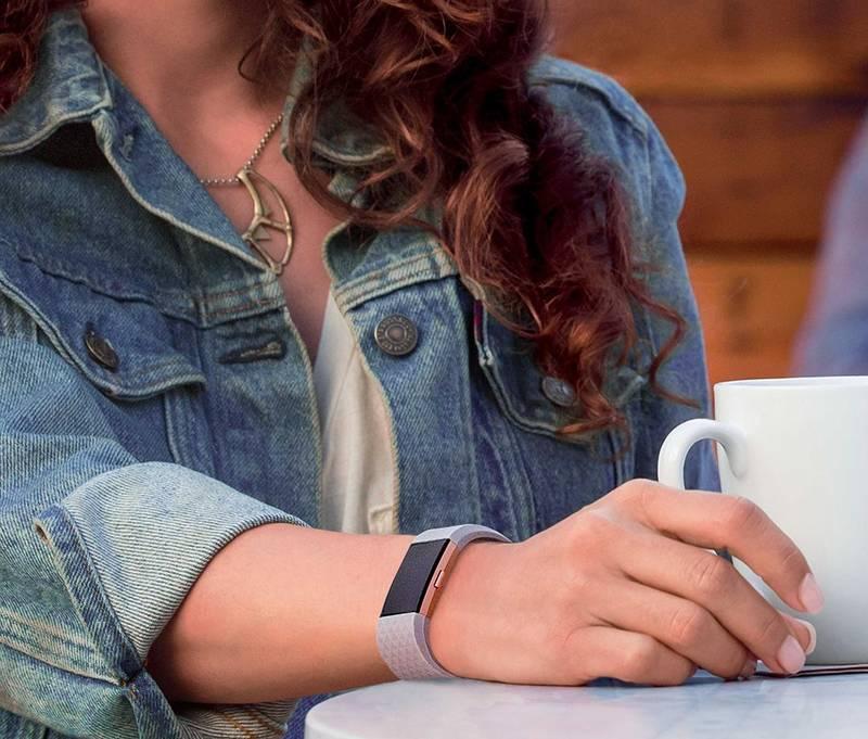 Fitness náramek Fitbit Charge 2 large - Teal Silver